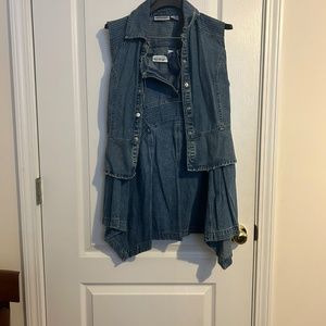 Jeanology size 4 demin skirt set